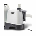 intex above ground pool sand filter pump bundled w/ wall mount automatic skimmer
