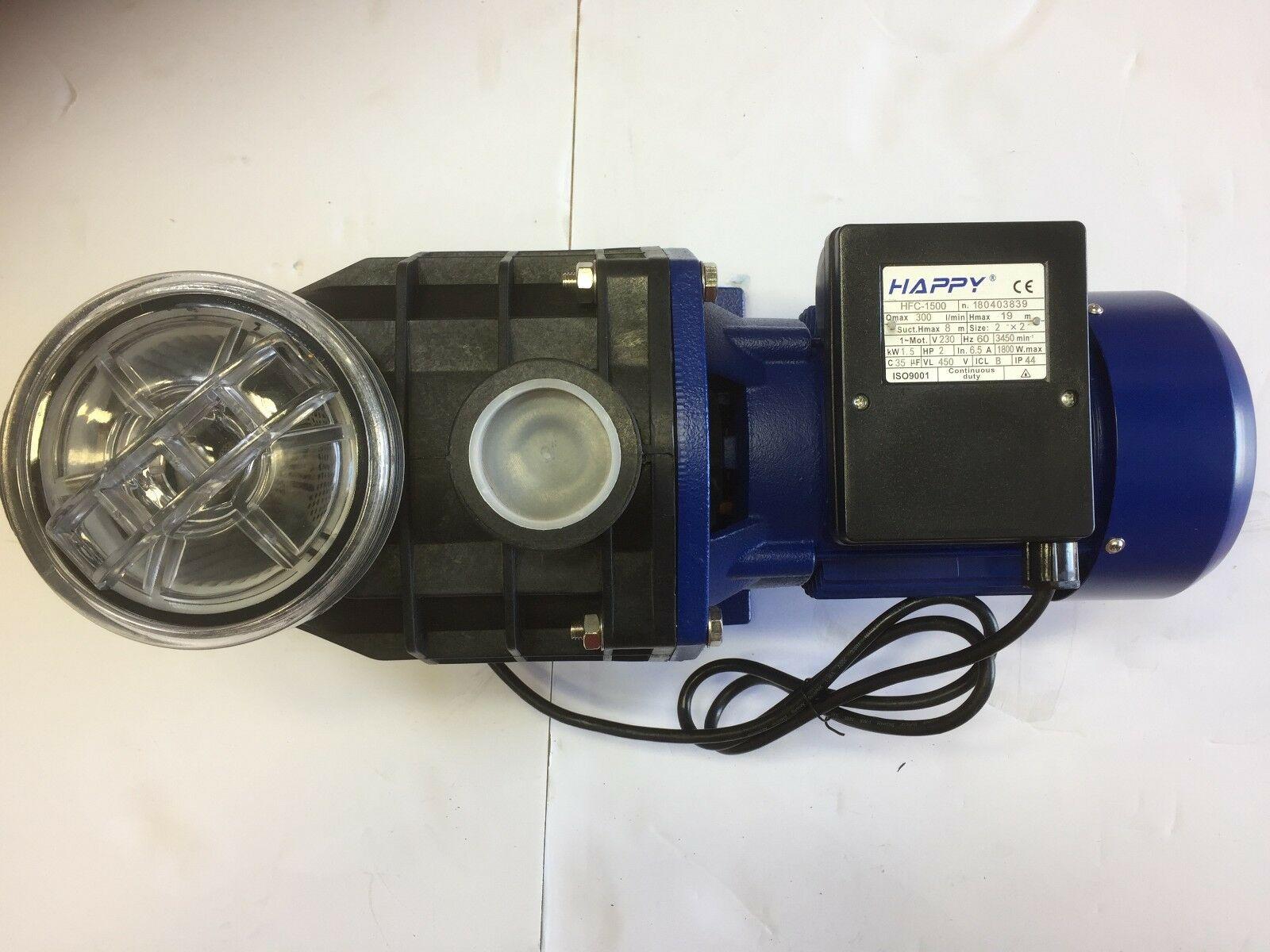 2 hp 230v swimming pool pump with strainer