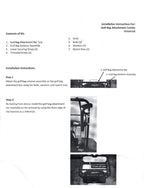 Universal Golf Bag Attachment Combo