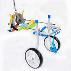Jump Adjustable Dog Pet Wheelchair for Hind Legs Rehabilitation, 2 Wheels Dog Cart Wheels