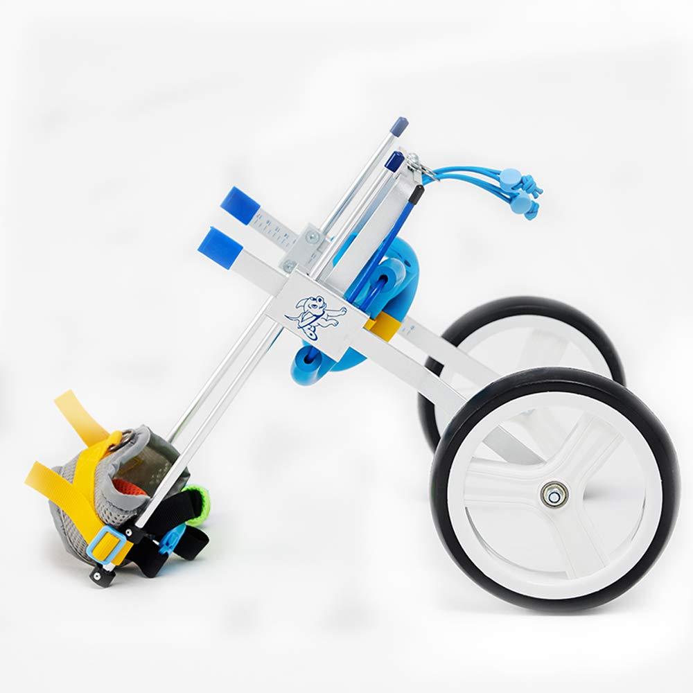 Jump Adjustable Dog Pet Wheelchair for Hind Legs Rehabilitation, 2 Wheels Dog Cart Wheels