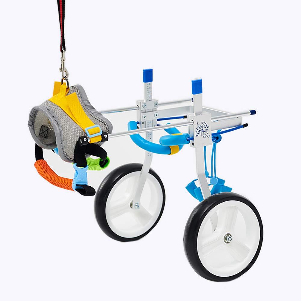 Jump Adjustable Dog Pet Wheelchair for Hind Legs Rehabilitation, 2 Wheels Dog Cart Wheels