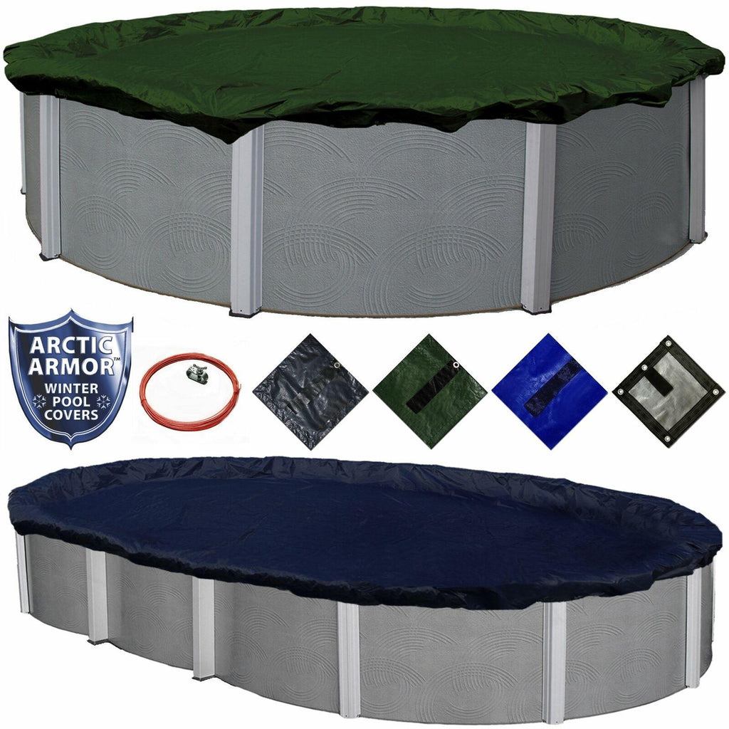 arctic armor above ground swimming pool winter cover in all round or oval sizes