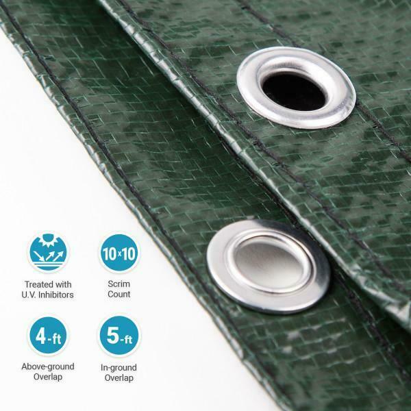 arctic armor above ground swimming pool winter cover in all round or oval sizes