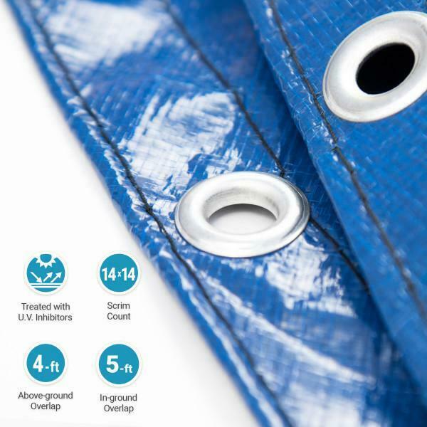 arctic armor above ground swimming pool winter cover in all round or oval sizes