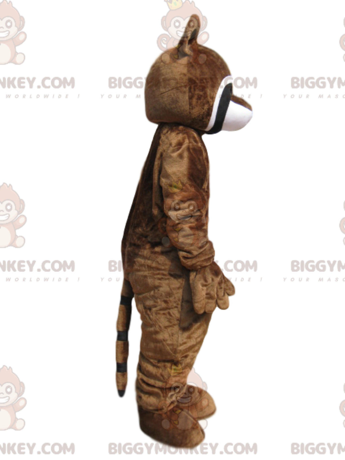Brown Raccoon with Corn Cob BIGGYMONKEYMascot Costume