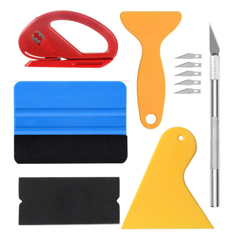 Complete Car Wrapping and Window Tinting Tool Kit - Vinyl Scraper, Cutter, Squeegee, Spatulas & More!