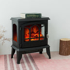C-Hopetree Portable Freestanding Electric Wood Stove Fireplace with Flame Effect, 20 inch Tall