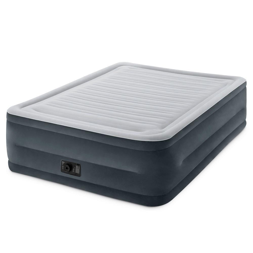 Dura-Beam Queen Comfort Plush Air Mattress with -In Pump (2-Pack)