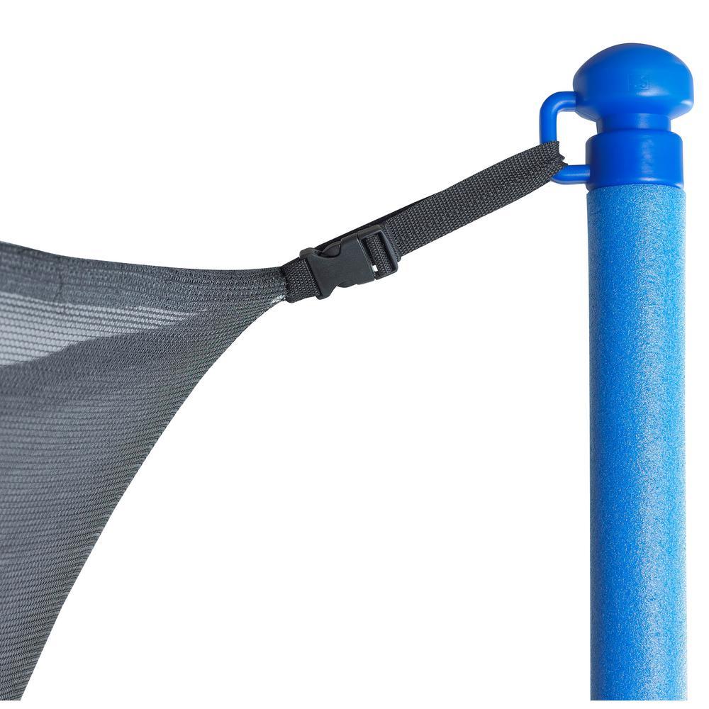 Trampoline Enclosure Set to Fits 12 ft. Round Frames, for 3 or 6 W-Shaped Legs -Set Includes: Net, Poles &amp; Hardware Only