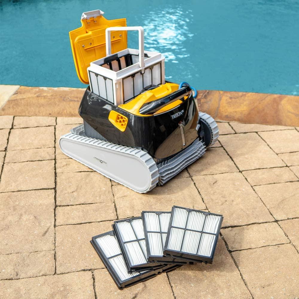 dolphin triton ps robotic pool vacuum cleaner with upgraded ultra-fine filters