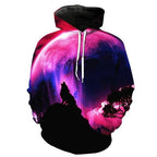 3d Hoodies Men Animal Pattern Printed Wolf Sweatshirt