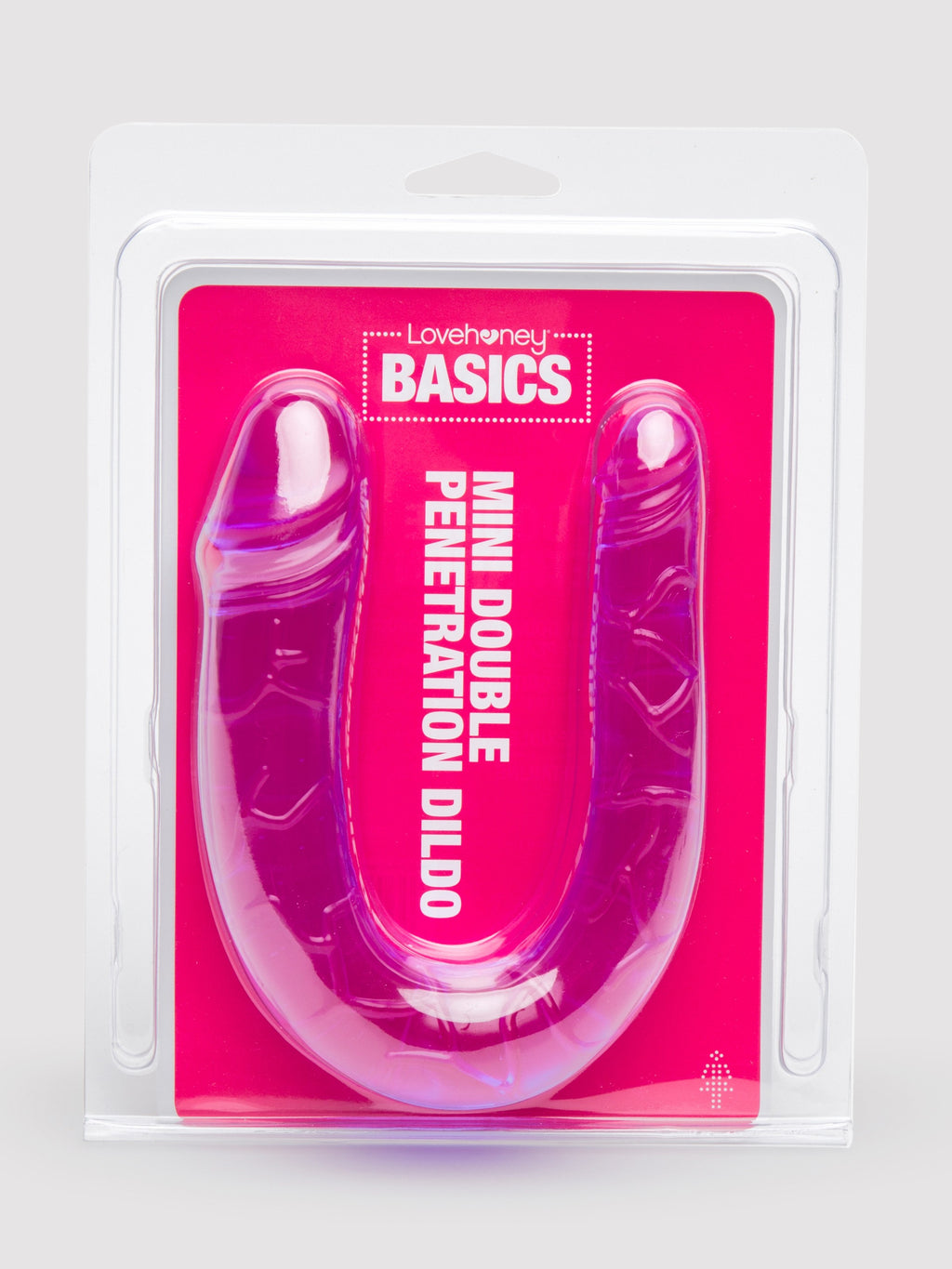 BASICS Mini Double Penetration Dildo, Purple