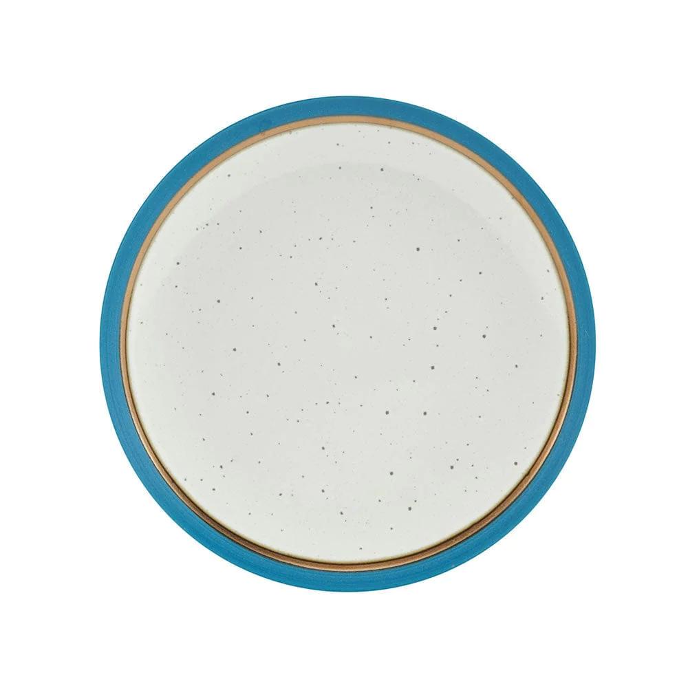 Ezra Blue 16 Piece Dinnerware Set, Service for 4