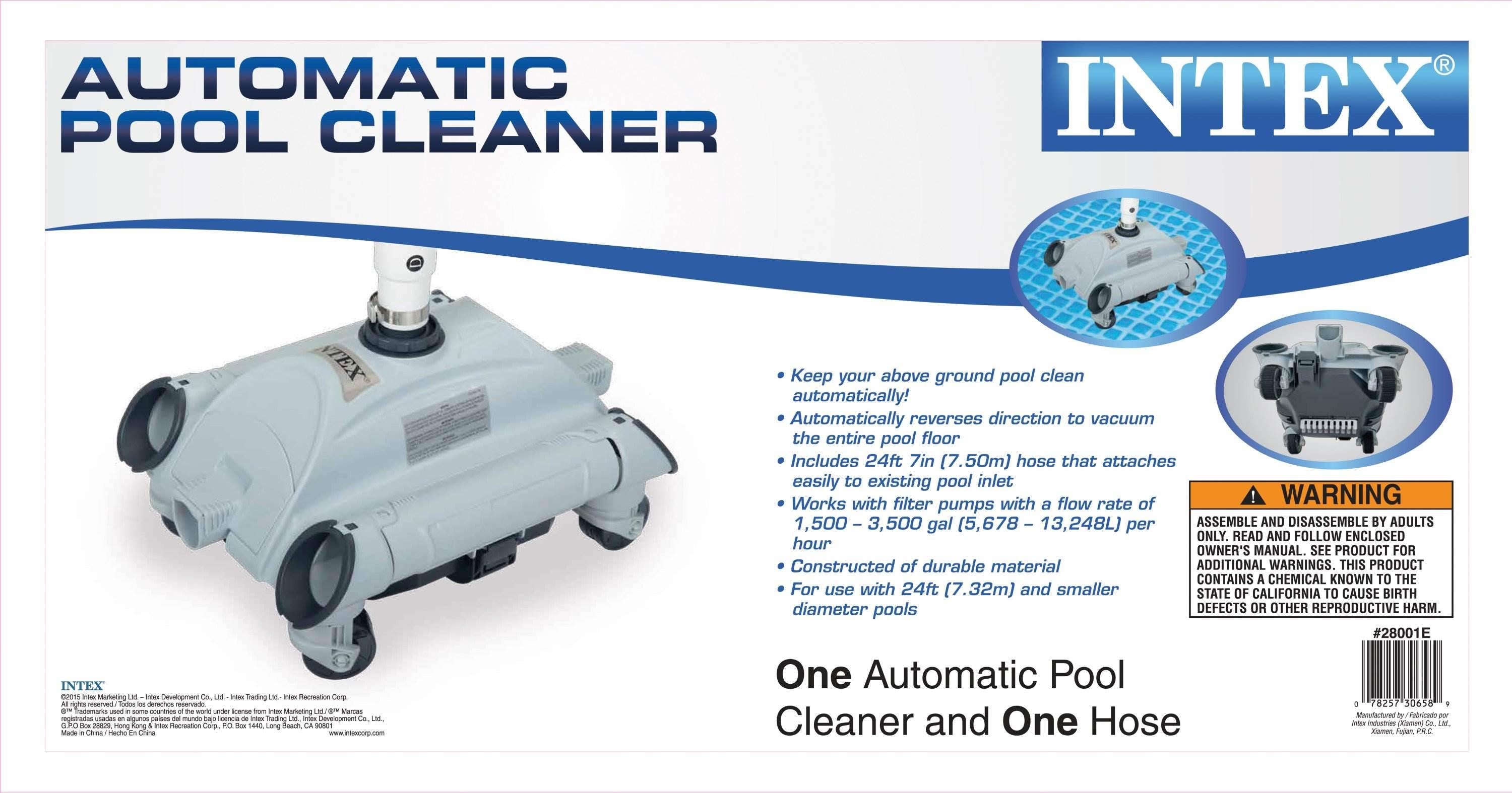 intex 2500 gph filter cartridge pump with timer and above ground pool vacuum