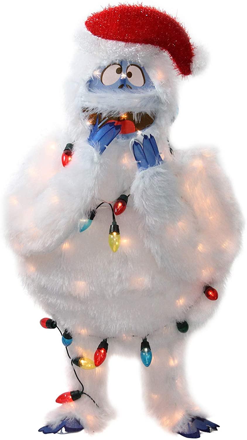 Northlight 48 Pre-Lit Rudolph Red-Nosed Reindeer Bumble Christmas Outdoor Decoration - Clear Lights