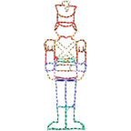 Fraser Hill Farm Christmas Giant Outdoor LED Lights, 6-Ft. Toy Soldier (77"H x 25"W)