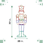Fraser Hill Farm Christmas Giant Outdoor LED Lights, 6-Ft. Toy Soldier (77"H x 25"W)