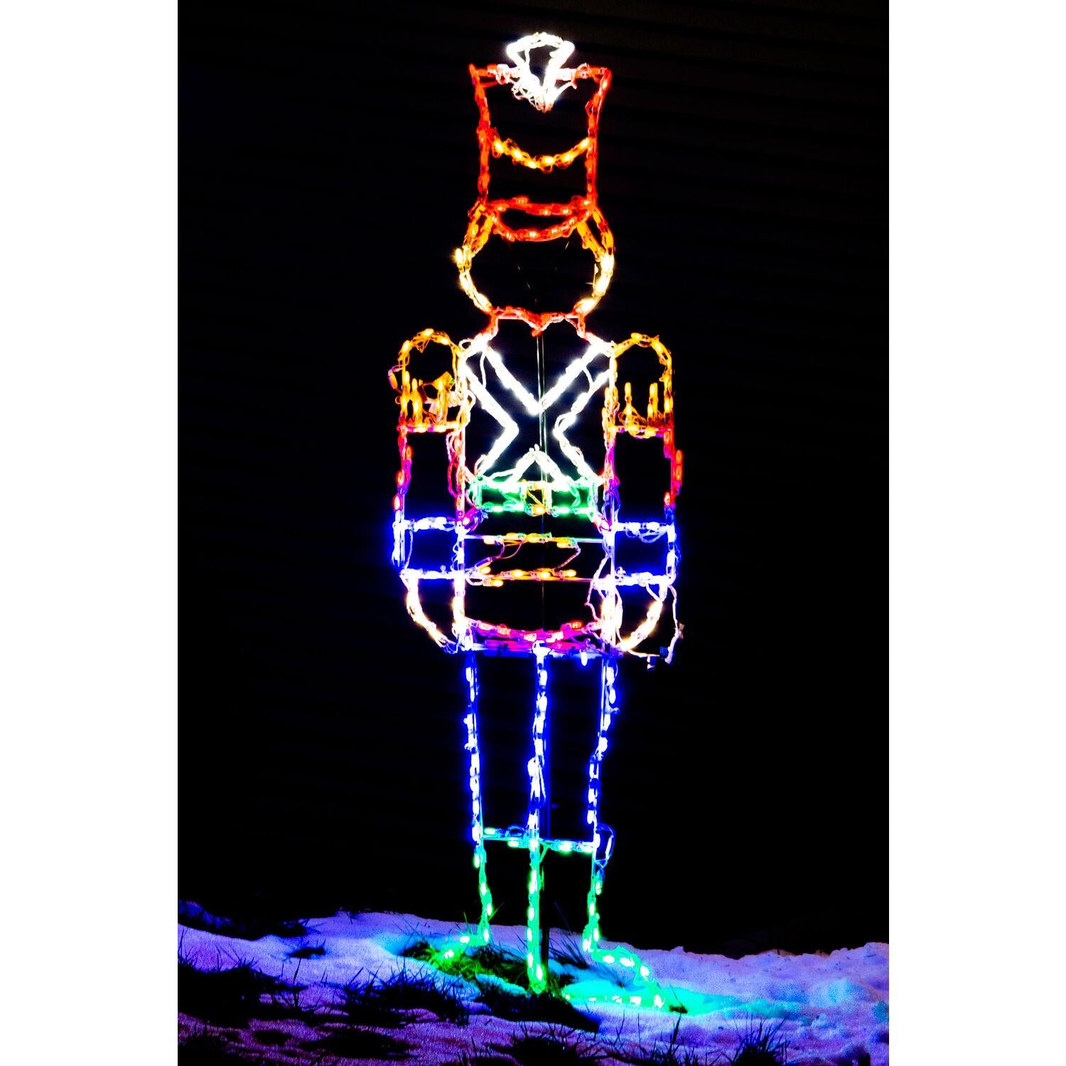 Fraser Hill Farm Christmas Giant Outdoor LED Lights, 6-Ft. Toy Soldier (77"H x 25"W)