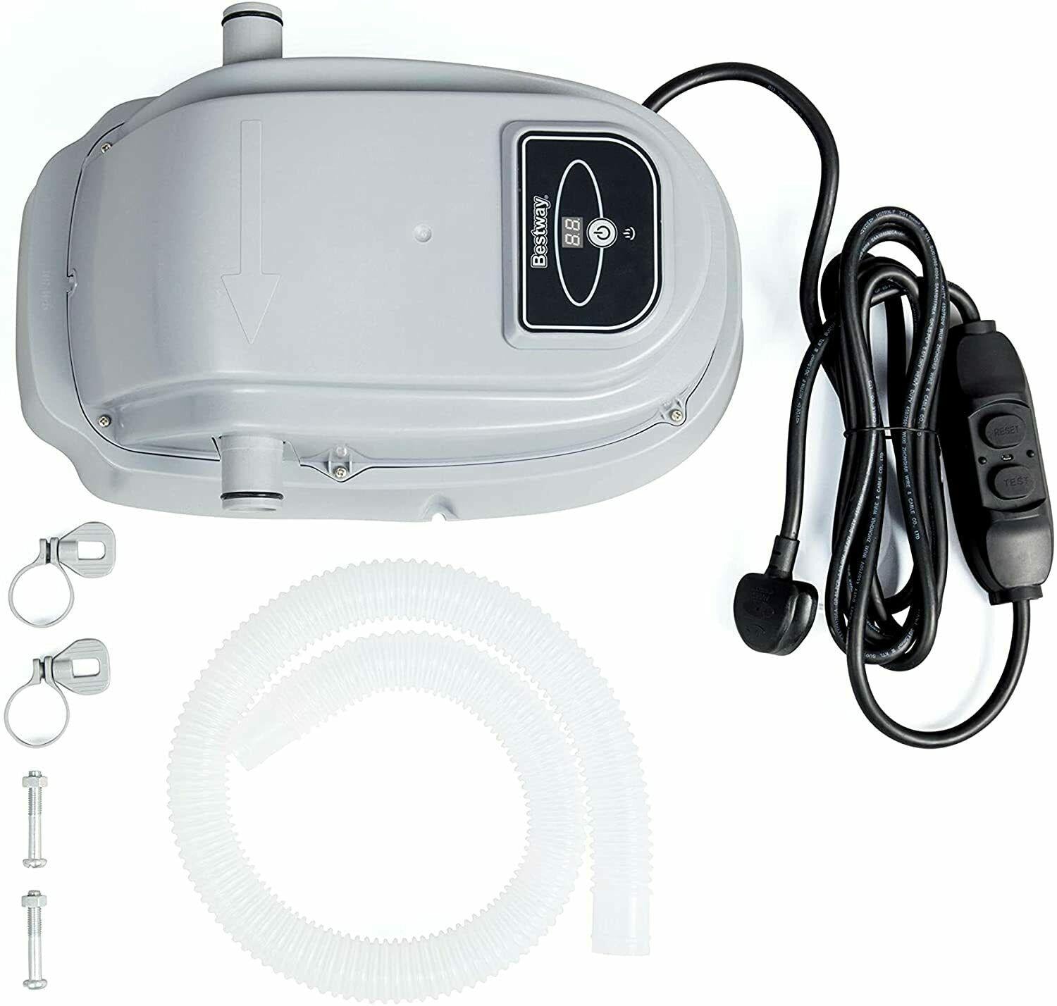 bestway electric swimming pool heater up to 15ft 2.8kw for above ground
