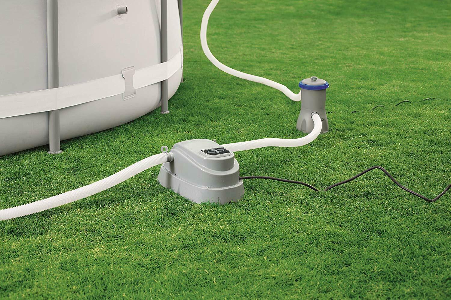 bestway electric swimming pool heater up to 15ft 2.8kw for above ground