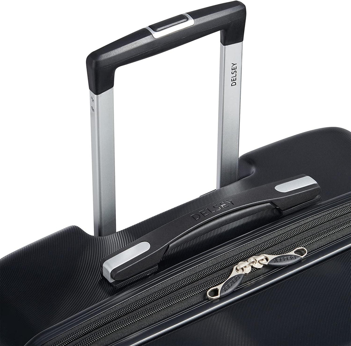 Jessica Hardside Expandable Luggage with Spinner Wheels (Black, Checked-Large 29-Inch)