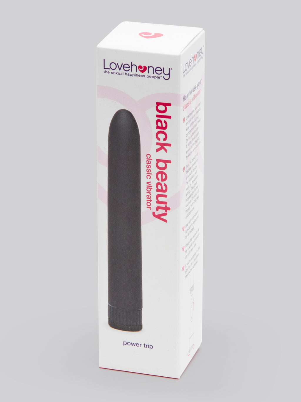 Lovehoney Black Beauty Classic Vibrator, Black | Black