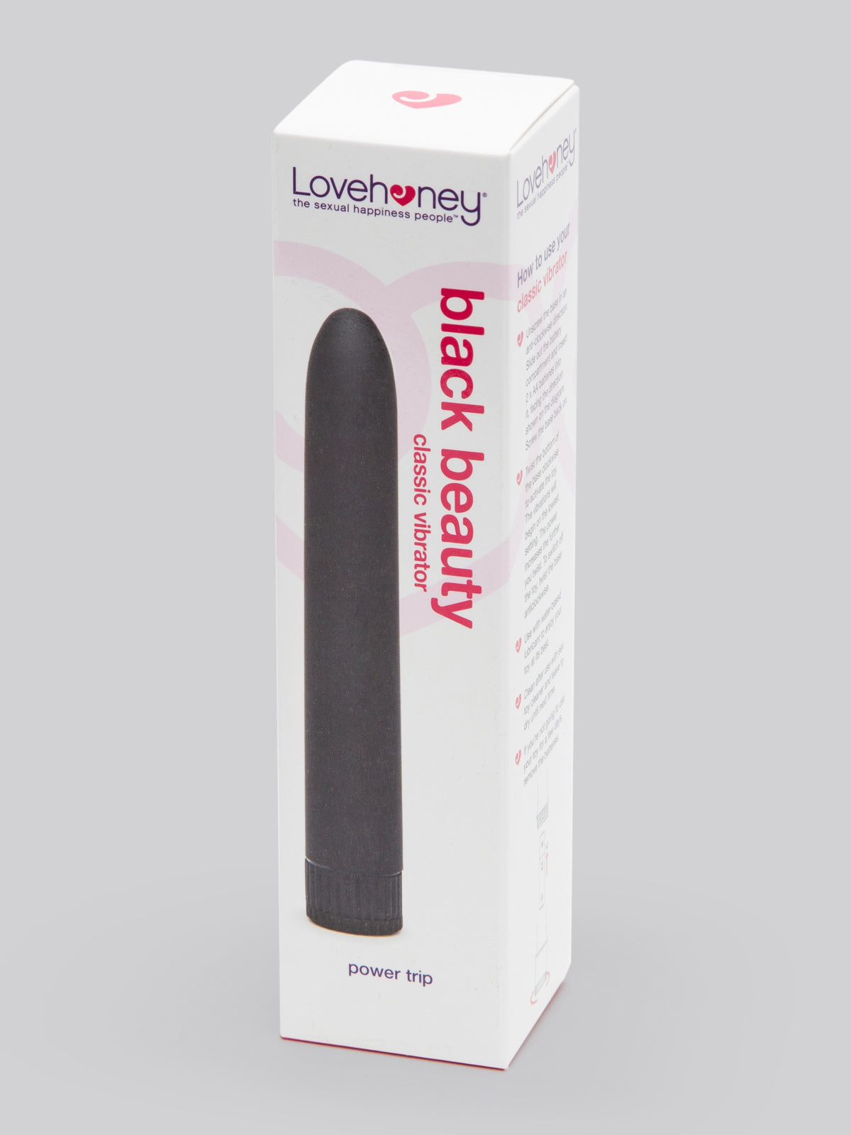 Lovehoney Black Beauty Classic Vibrator, Black | Black