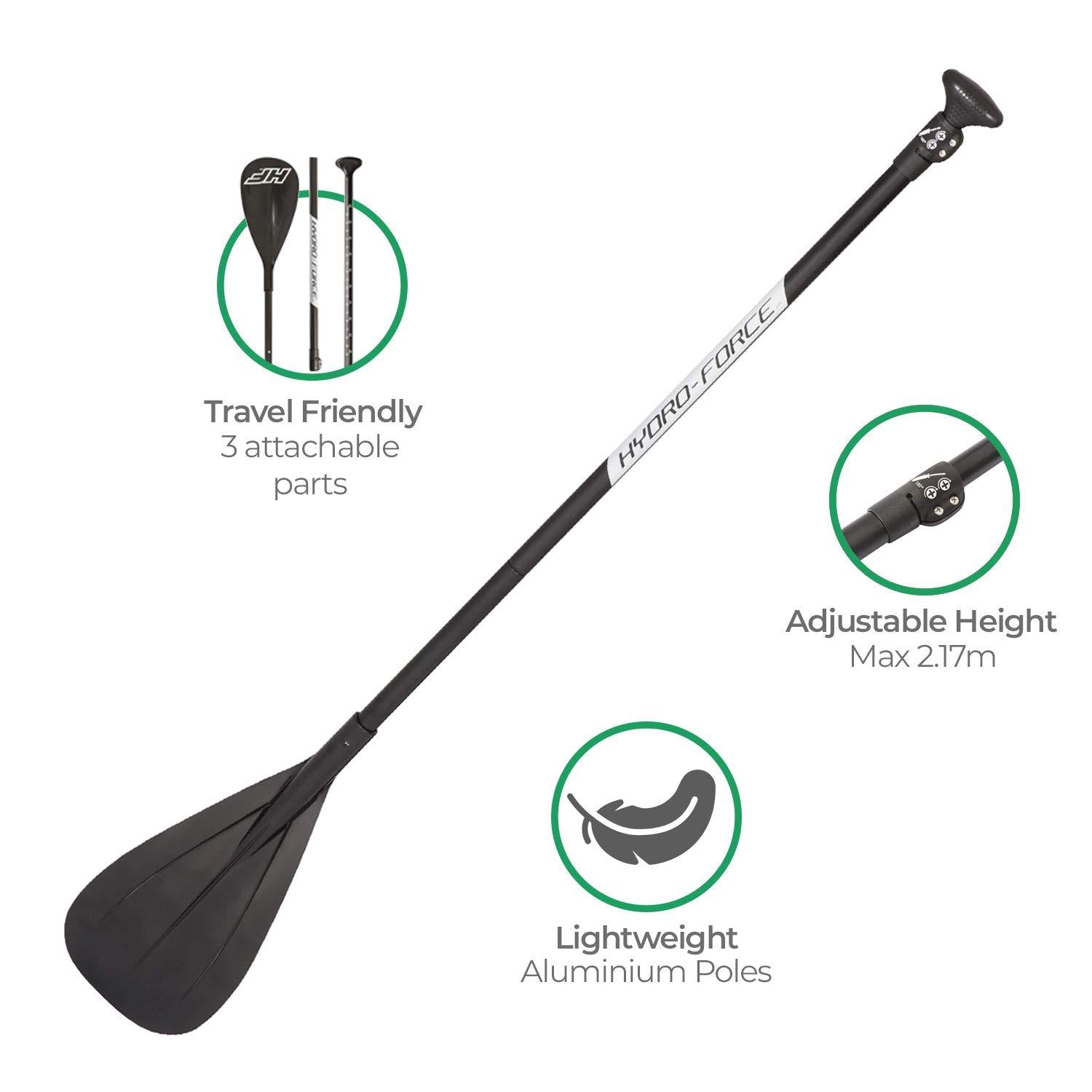 Hydro Force Kahawai 10 Foot Inflatable SUP Paddle Board Package w/ Pump