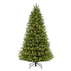 Puleo International 6.5 ft Pre-Lit Glacier Fir Artificial Christmas Tree with 500 UL-Listed Clear Lights