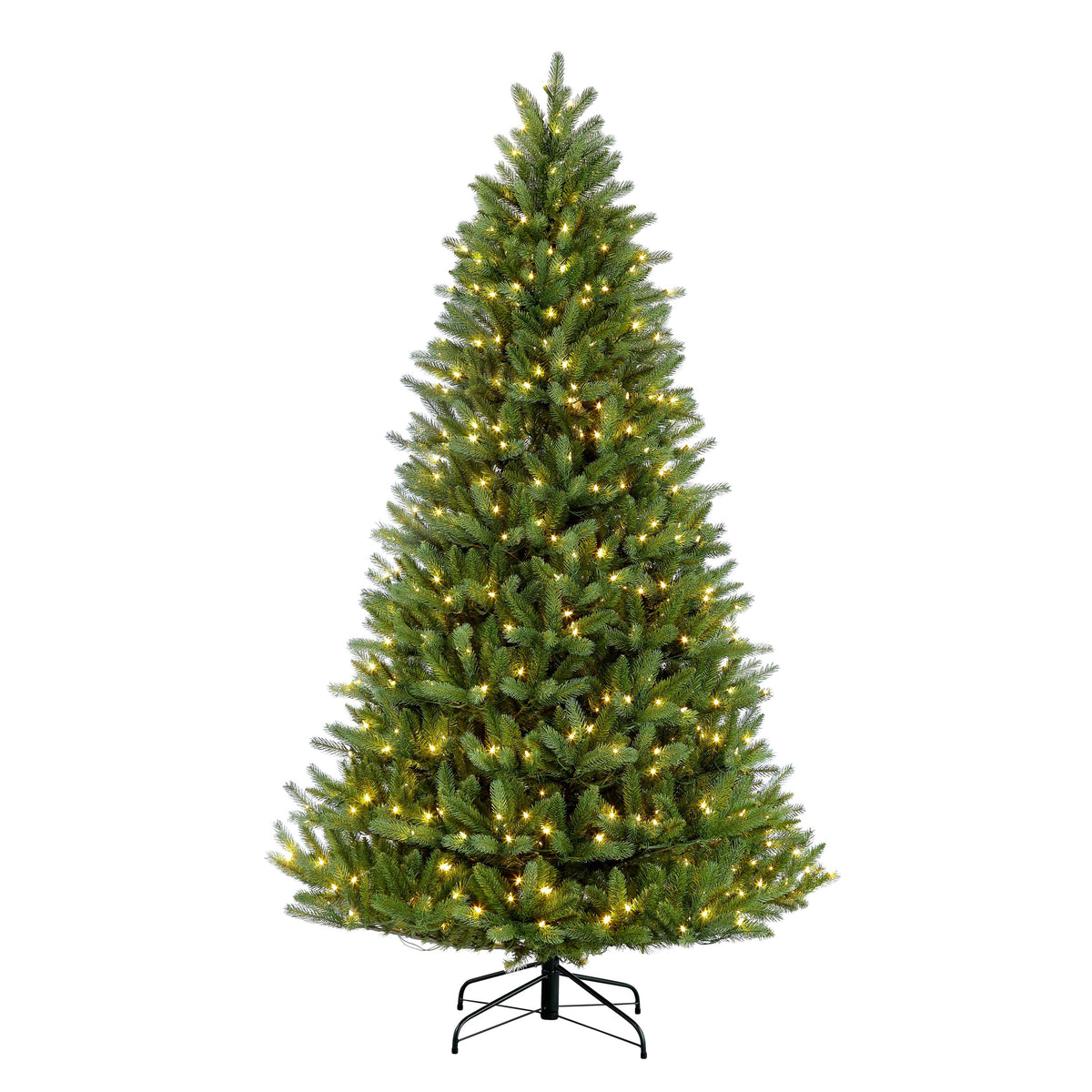 Puleo International 6.5 ft Pre-Lit Glacier Fir Artificial Christmas Tree with 500 UL-Listed Clear Lights