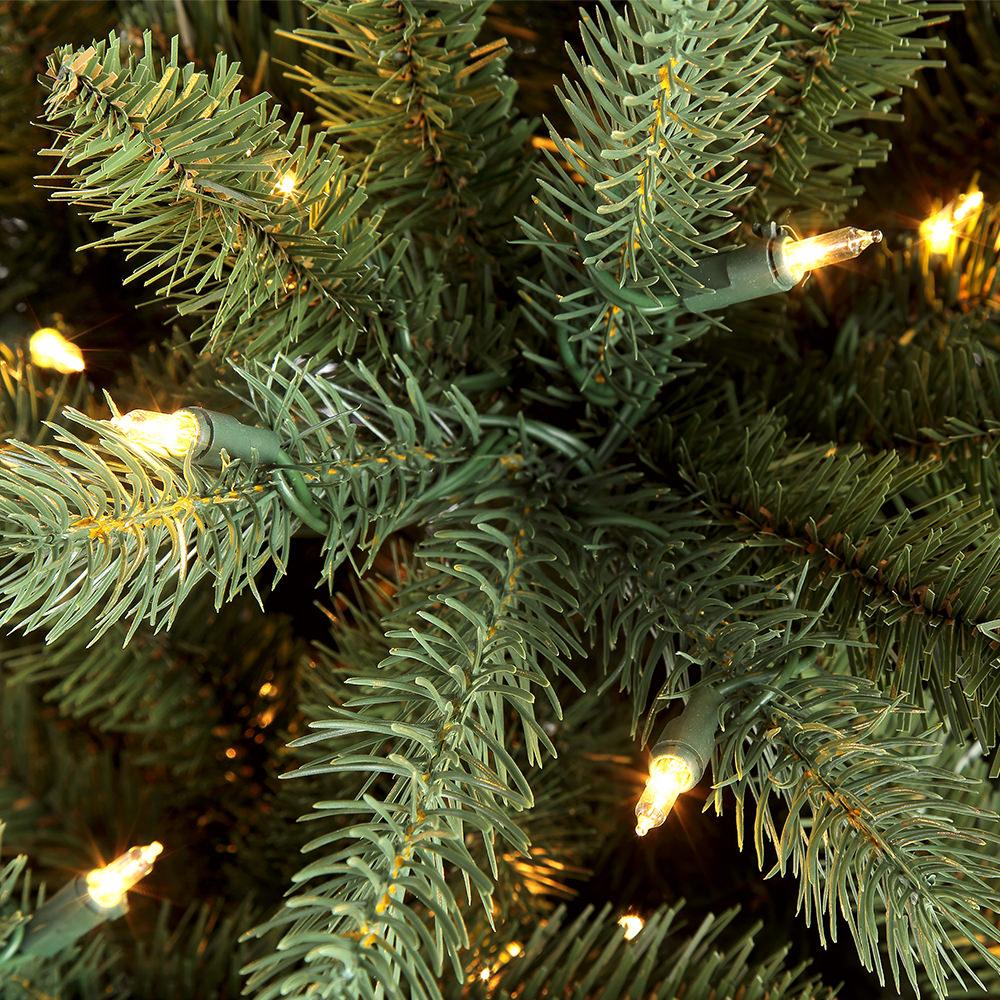 Puleo International 6.5 ft Pre-Lit Glacier Fir Artificial Christmas Tree with 500 UL-Listed Clear Lights