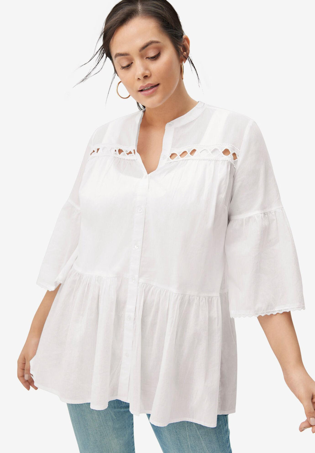 cut peplum tunic