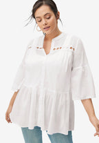cut peplum tunic