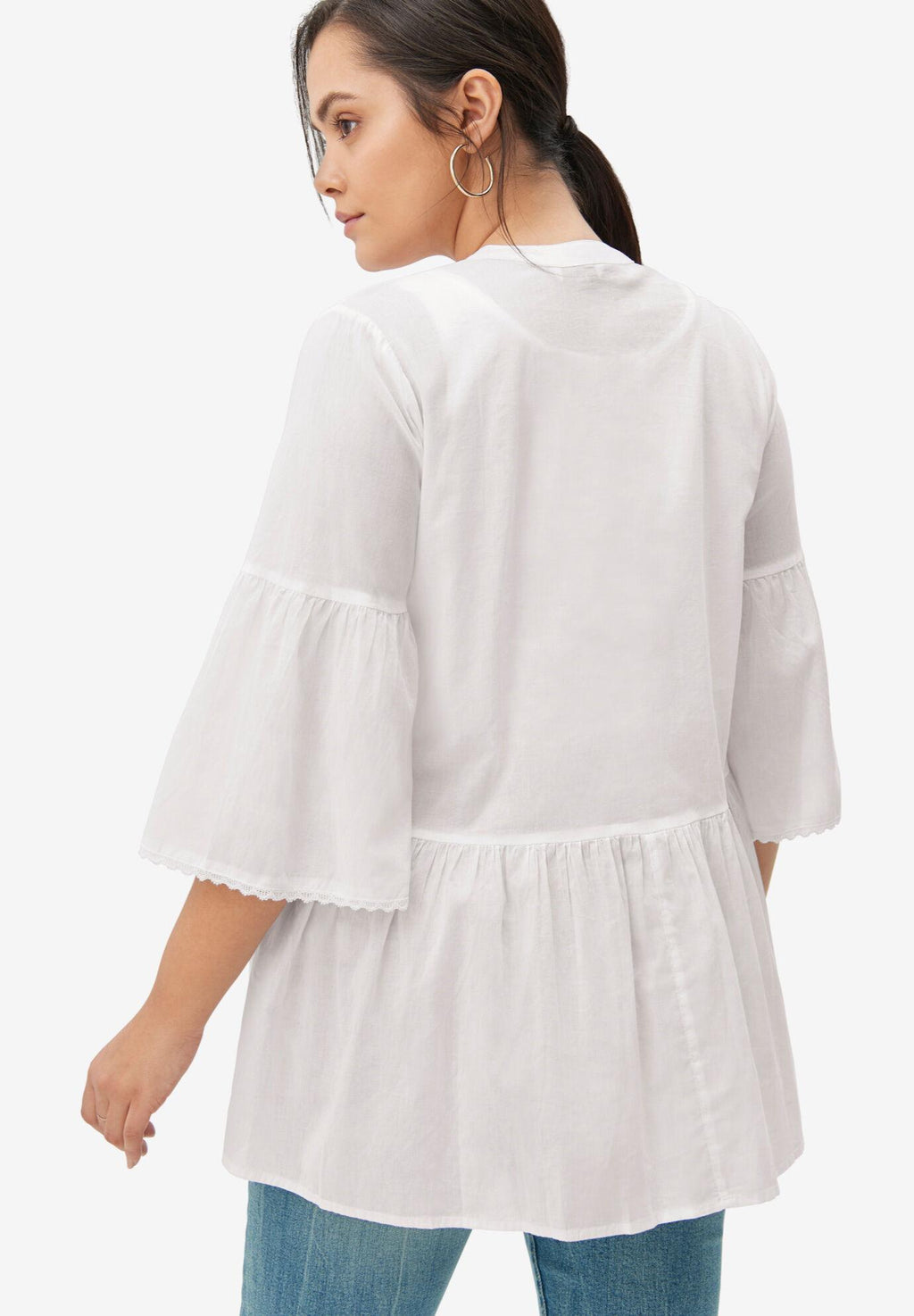 cut peplum tunic
