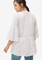 cut peplum tunic