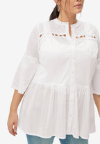 cut peplum tunic