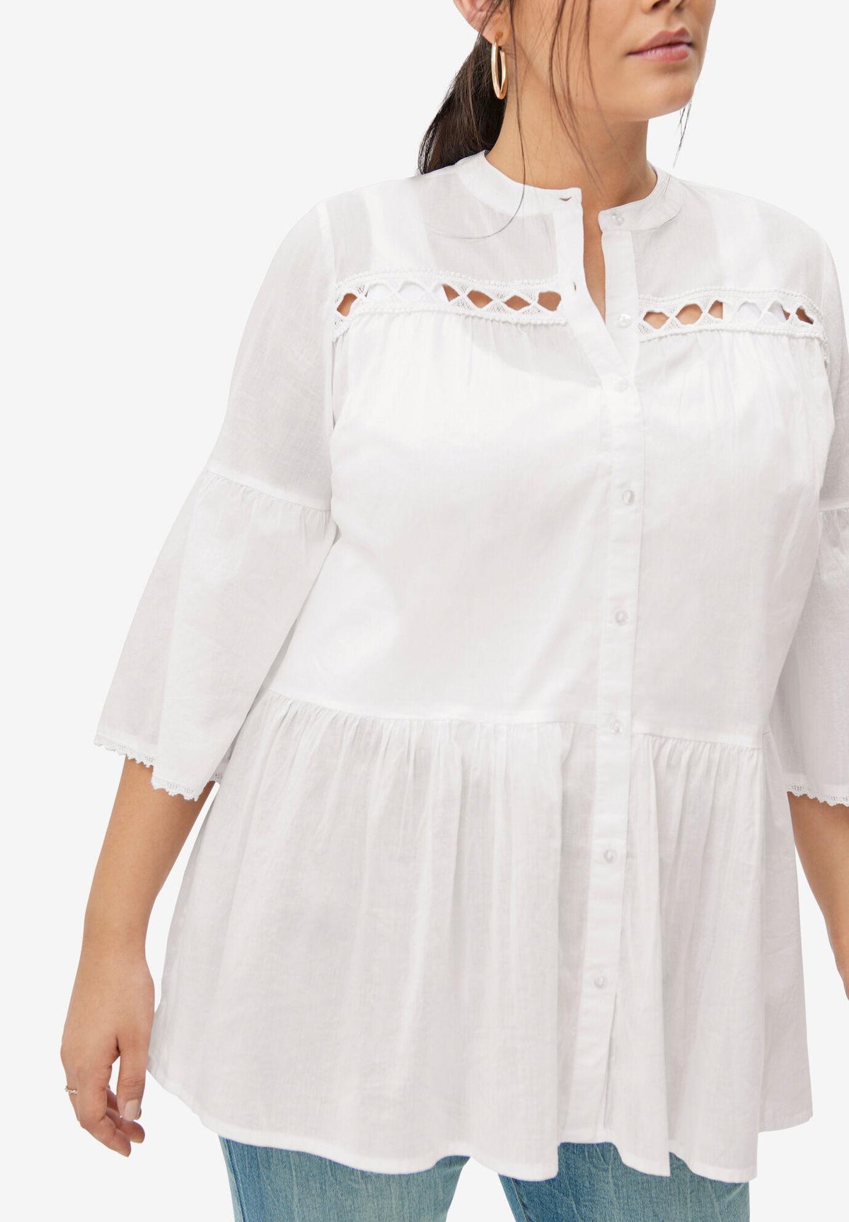 cut peplum tunic