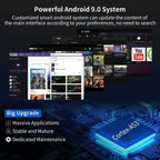 android 9.0 led lcd projector blue-tooth home theater wlan online apps tv