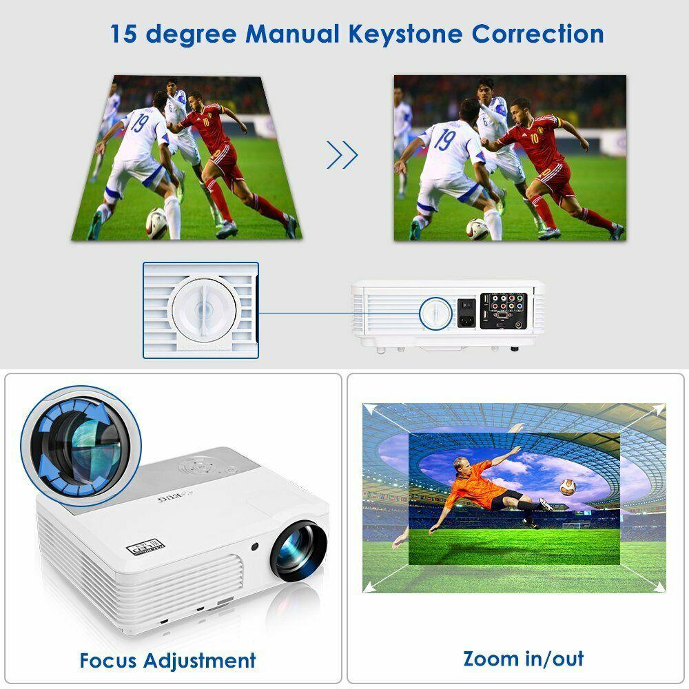 android 9.0 led lcd projector blue-tooth home theater wlan online apps tv