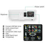 android 9.0 led lcd projector blue-tooth home theater wlan online apps tv