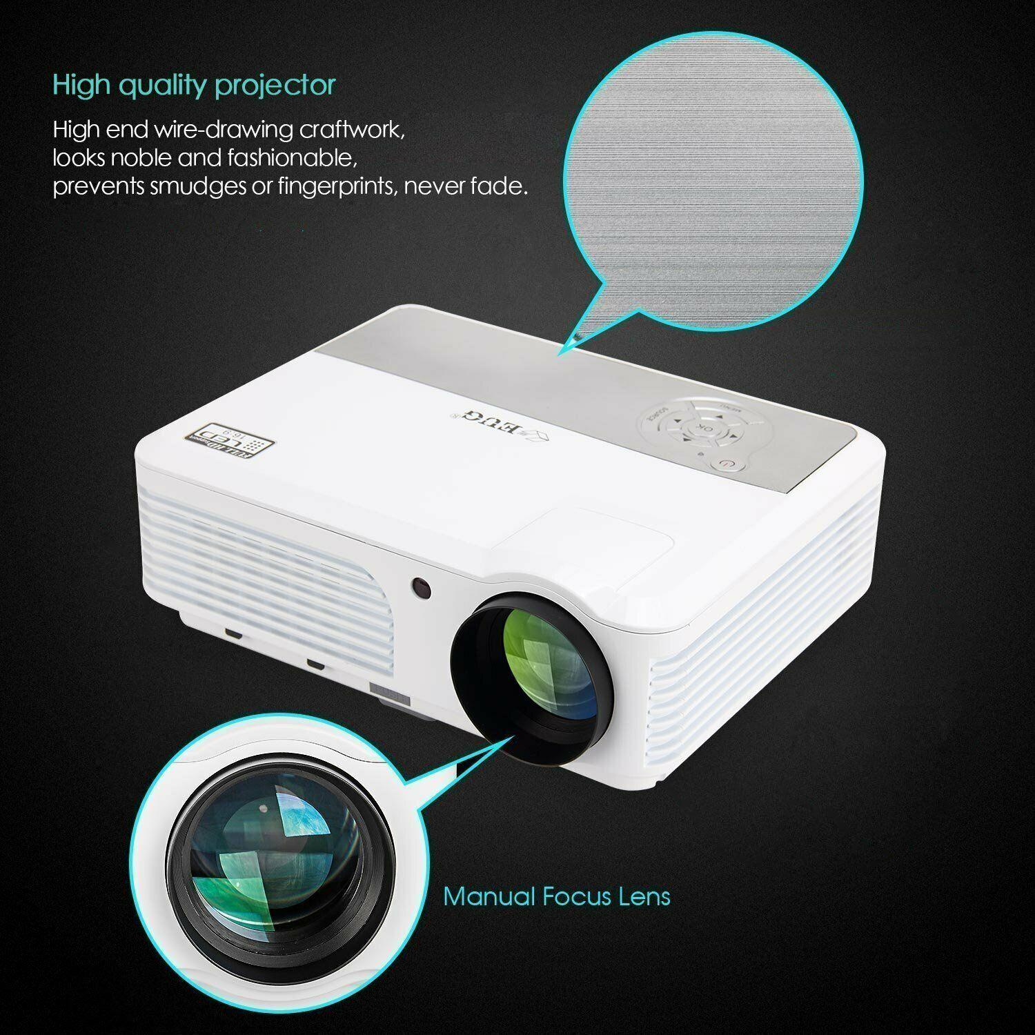 android 9.0 led lcd projector blue-tooth home theater wlan online apps tv
