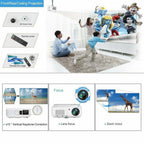 android 9.0 led lcd projector blue-tooth home theater wlan online apps tv