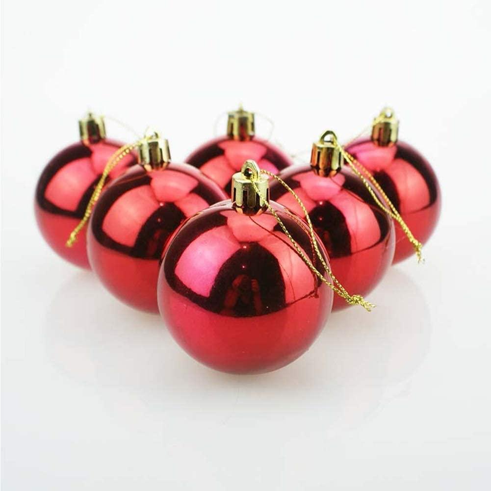 LINFEIKLJ Christmas Baubles Ornaments 12-50cm, Red Plastic Shatterproof Christmas Balls Decoration, Christmas Tree Pendants Gifts LLLLL++++ (Size : 50cm)