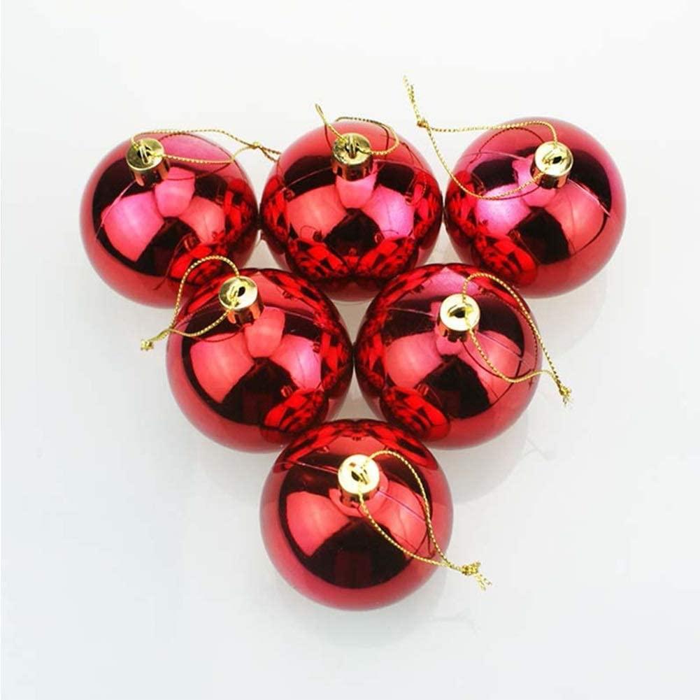 LINFEIKLJ Christmas Baubles Ornaments 12-50cm, Red Plastic Shatterproof Christmas Balls Decoration, Christmas Tree Pendants Gifts LLLLL++++ (Size : 50cm)
