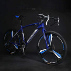 YIXINHUI Sports Outdoor Bicycle 26-Inch Road Bicycle, 27-Speed Bikes, Double Disc Brake, High Carbon Steel Frame, Road Bicycle Racing, Men's and Women Adult-Only 6-20 jianyou