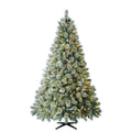 7.5 ft Sparkling Amelia Pine LED Pre-Lit Artificial Christmas Tree 600 Warm LEDs
