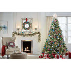 7.5 ft Sparkling Amelia Pine LED Pre-Lit Artificial Christmas Tree 600 Warm LEDs
