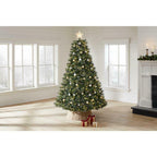 7.5 ft Sparkling Amelia Pine LED Pre-Lit Artificial Christmas Tree 600 Warm LEDs