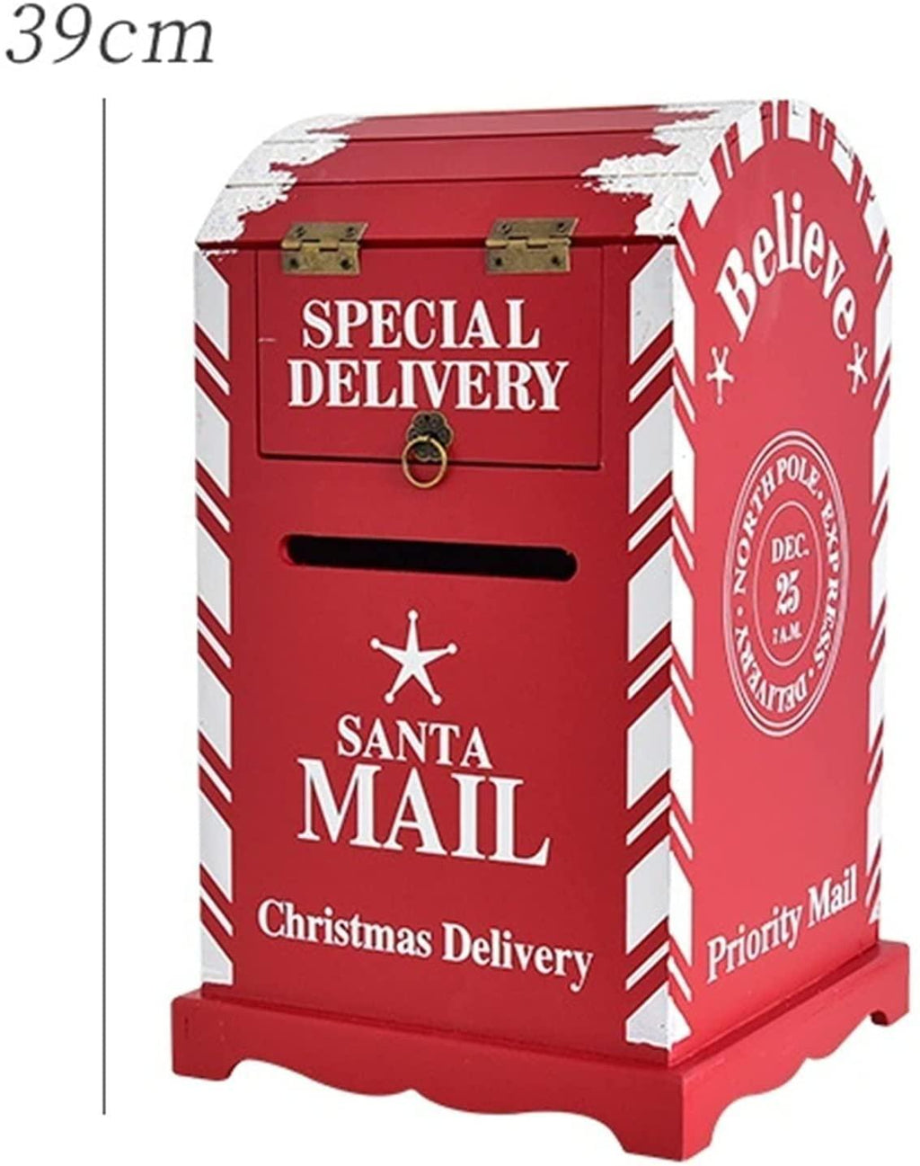 SMYONGPINGLED Lights with Light String Christmas Decorations Red Mailbox Bird House Cabin Indoor and Outdoor for Christmas Party Festival Year Craft Supplies 27 Indoor and Outdoor Waterproof